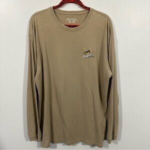 Columbia Sports Wear Quick Shot Deer Graphic Long Sleeve Tshirt Size XL